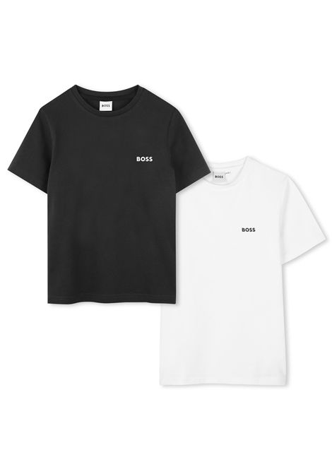 Set 2 T-shirt con logo HUGO BOSS KIDS | J52680M41
